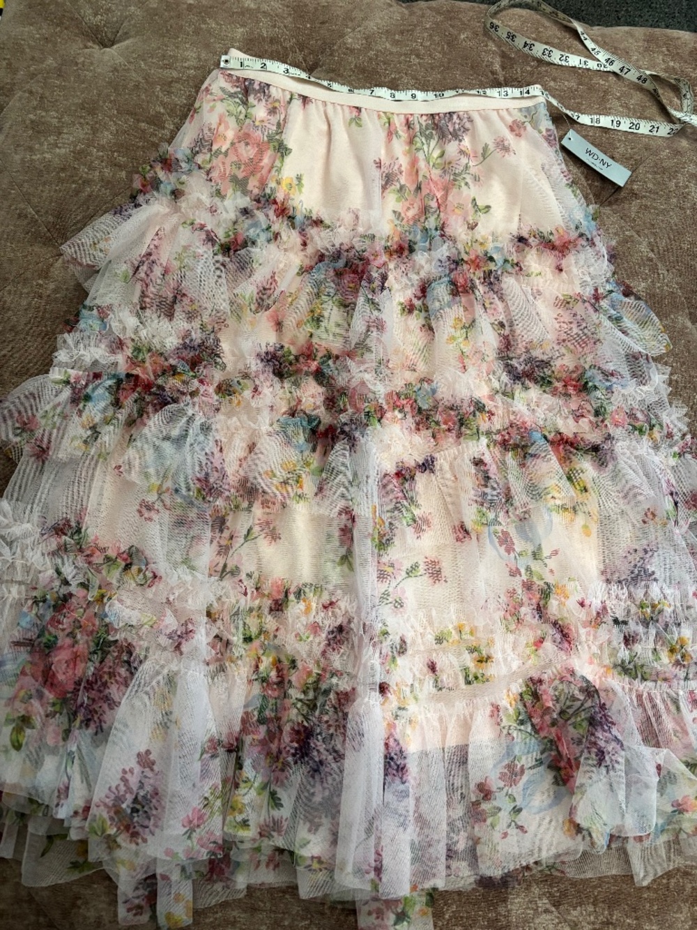 Wdny tulle midi skirt large nwt